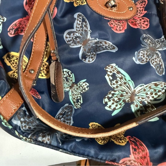 Franco Sarto Navy Butterfly Shoulder Bag - Picture 15 of 16